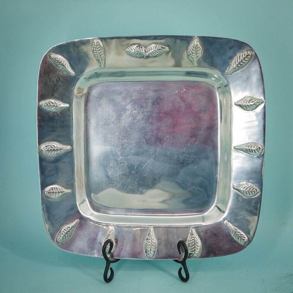 Portmeirion Square Metal Ware Platter Tray 2000 Seasons Collection 14 Inches